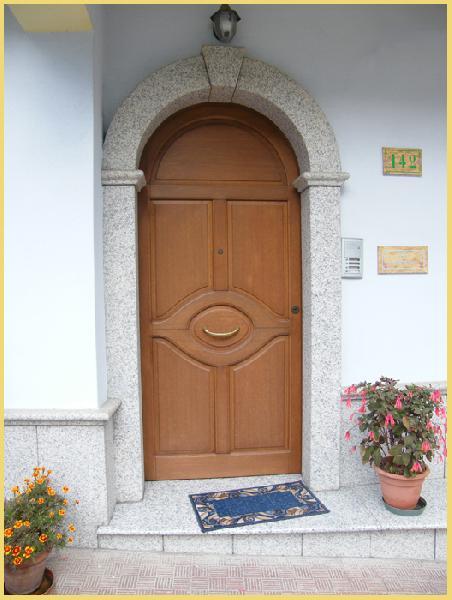 Jana Regis - main door of meranti wood
