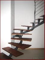 Natique  - Scala in Mogano e ferro battuto